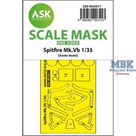 Spitfire Mk.Vb one-sided painting mask for Border 