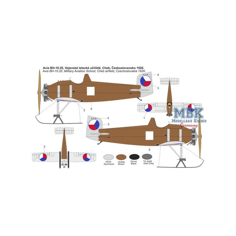 Avia BH-10 "With Skis" Flugzeugmodell