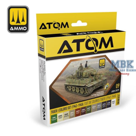 ATOM Tiger I Colors Set (1942-1945) Modellbau-Farbe 