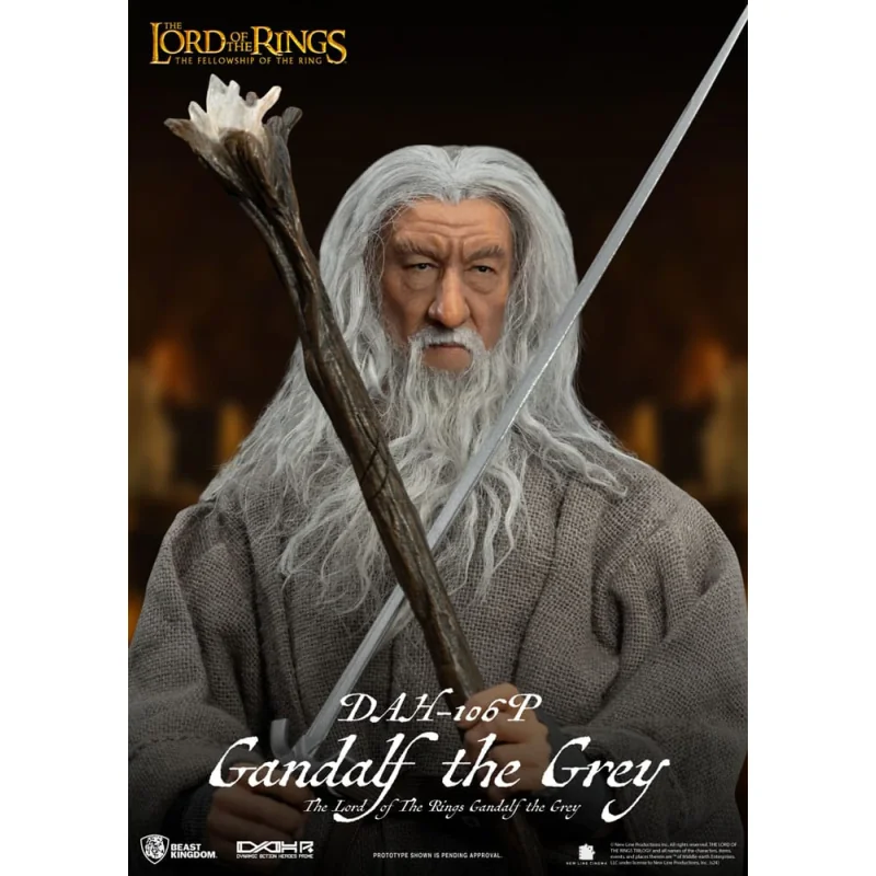 Lord of the Rings Dynamic Action Heroes 1/9 Gandalf the Grey 21cm Figure