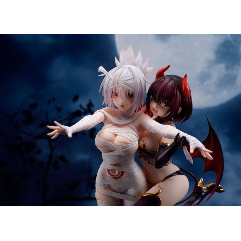 Ayakashi Triangle PVC statuette Matsuri Kazamaki & Suzu Kanade & Shirogane 25 cm