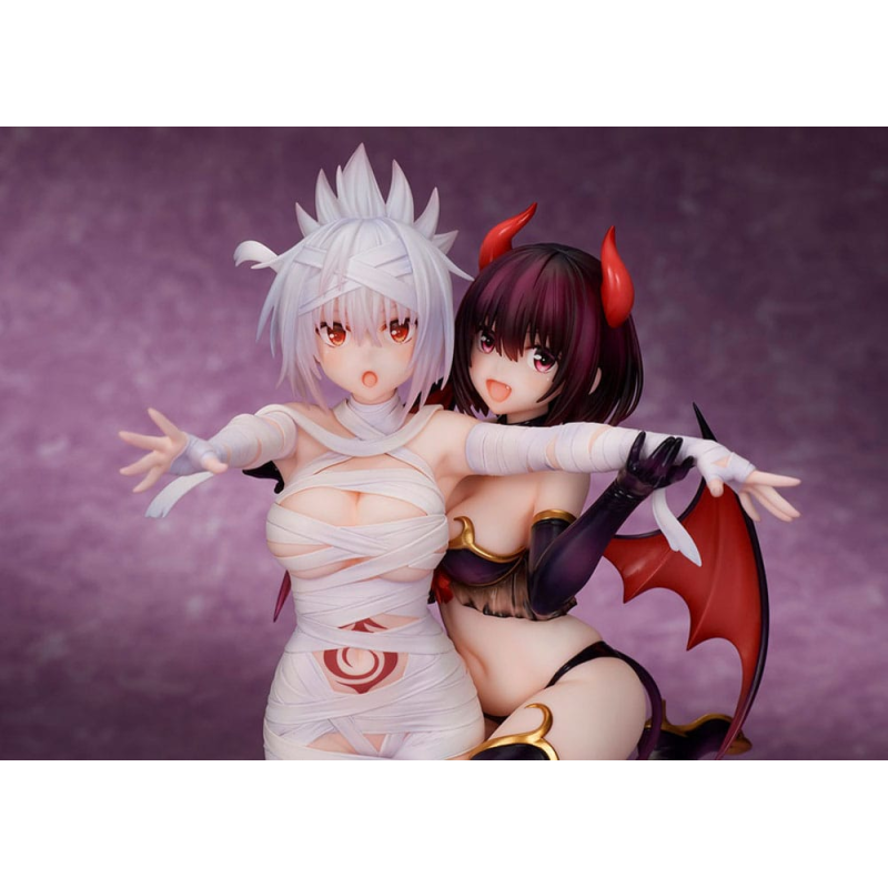 Ayakashi Triangle PVC statuette Matsuri Kazamaki & Suzu Kanade & Shirogane 25 cm