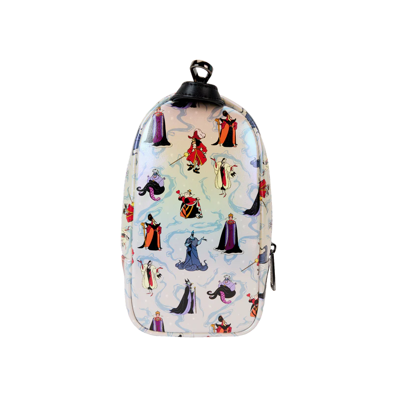 DISNEY - Villains - LoungeFly Iridescent Mini Pencil Case Backpack Loungefly