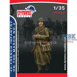 1940 - French infantry on the march 2 Figuren 