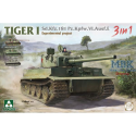 Tiger I Sd.Kfz.181 Pz.Kpfw. VI Ausf.E Experimental Modellbausatz 