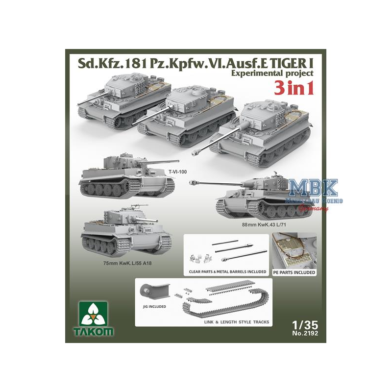 Tiger I Sd.Kfz.181 Pz.Kpfw. VI Ausf.E Experimental Militär Modellbau