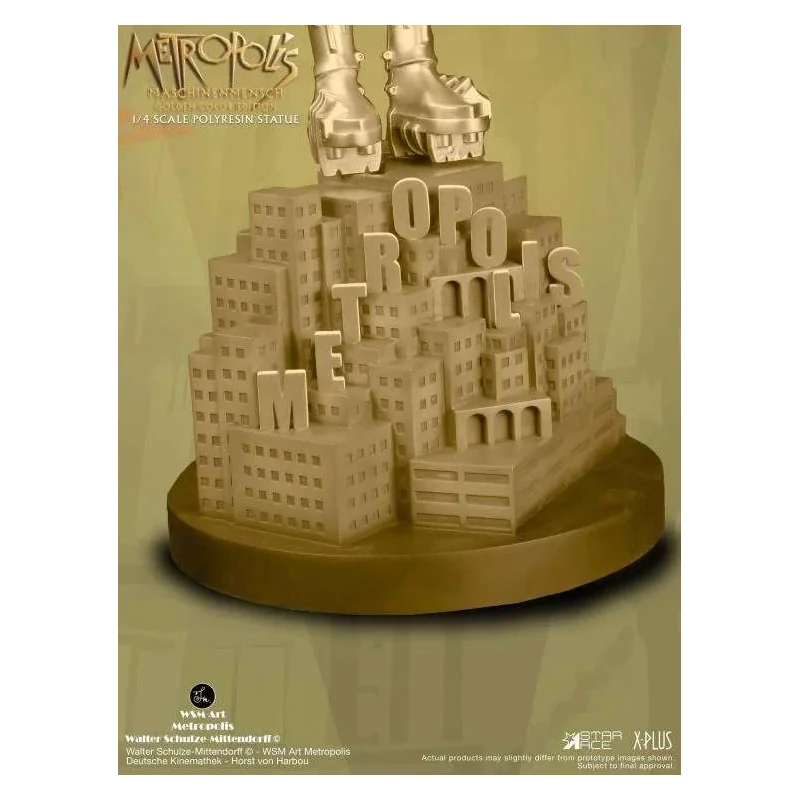 Metropolis Maschinenmensch Gold 1/4 Resin Statue