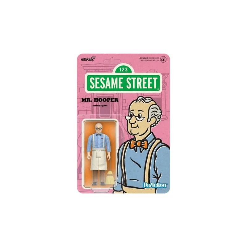 1, Sesame Street ReAction Wave 03 Mr. Hooper Figure 10 cm Figurine 