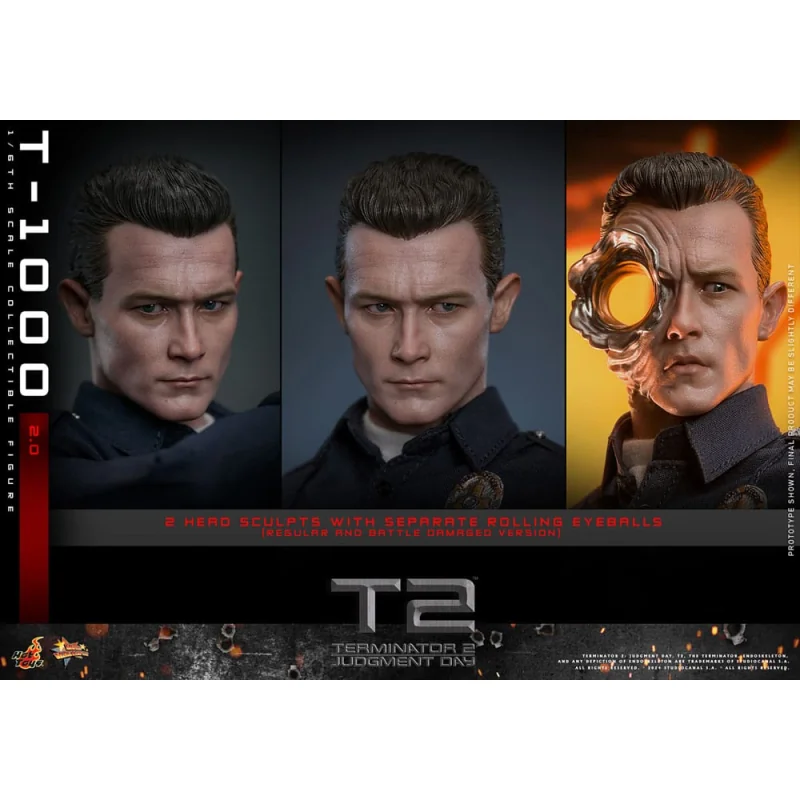 Terminator 2 action figure 1/6 Movie Masterpiece T-1000 (2.0) 31 cm