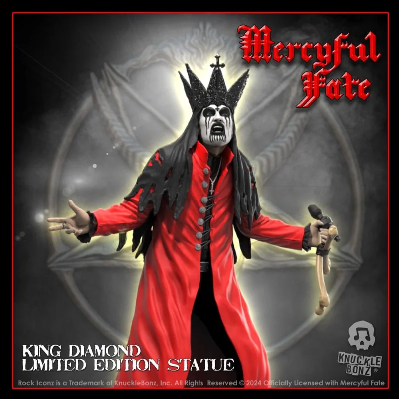 Mercyful Fate statuette Rock Iconz King Diamond III (Red Version) 22 cm Statuen