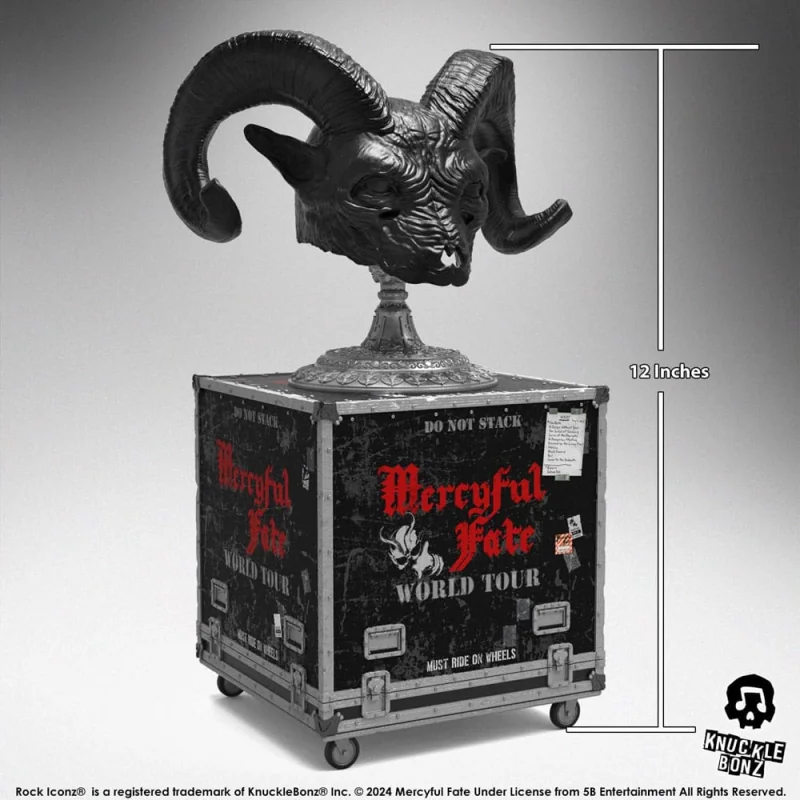 Mercyful Fate Rock Ikonz On Tour Statuette Tour Case & World Tour Stage Mask Statuen