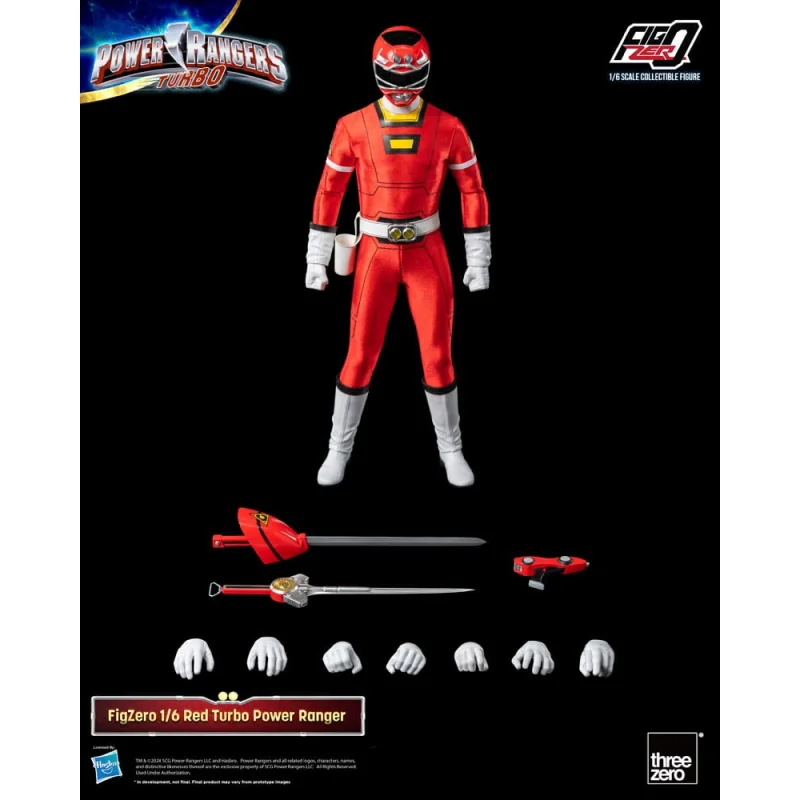 Power Rangers Turbo Figure FigZero 1/6 Red Turbo Power Ranger 30 cm Figuren