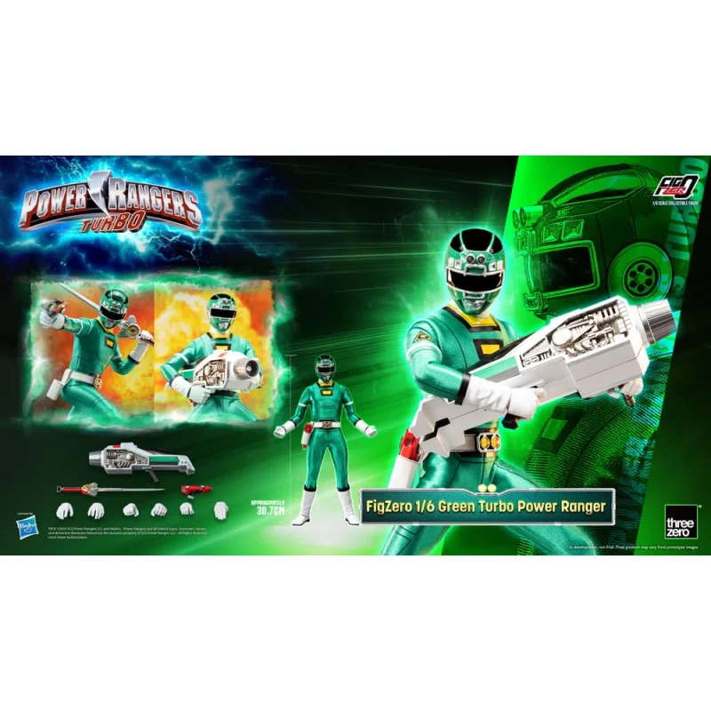 Power Rangers Turbo Figure FigZero 1/6 Green Turbo Power Ranger 30 cm