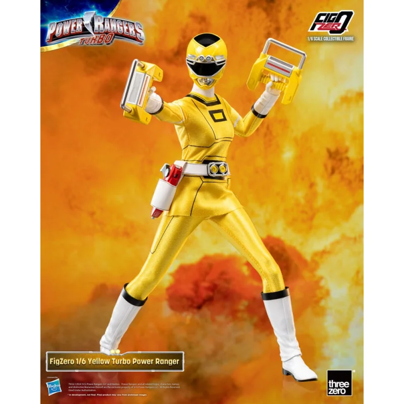 Power Rangers Turbo Figure FigZero 1/6 Yellow Turbo Power Ranger 30 cm Figurine 