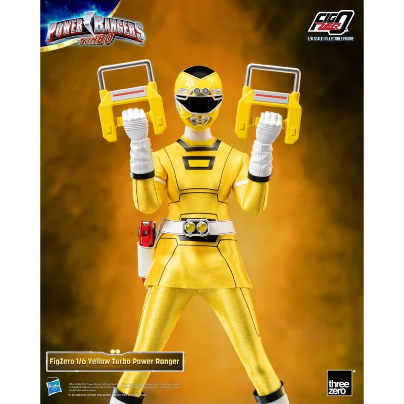 Power Rangers Turbo Figure FigZero 1/6 Yellow Turbo Power Ranger 30 cm ThreeA Toys