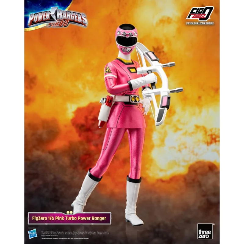 Power Rangers Turbo Figure FigZero 1/6 Pink Turbo Power Ranger 30 cm ThreeA Toys