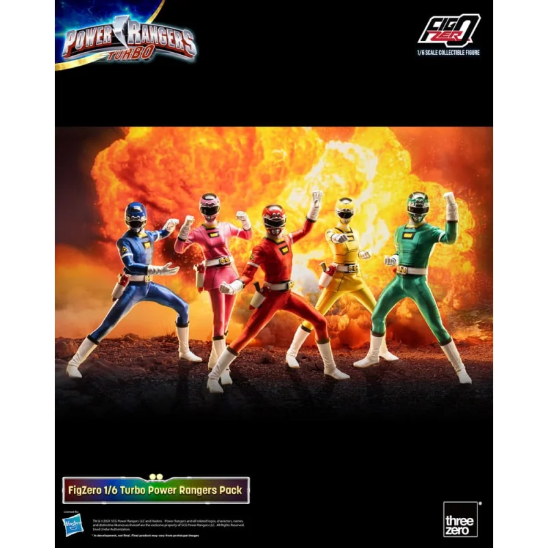 Power Rangers Turbo pack 5 FigZero figures 1/6 Turbo Power Rangers 30 cm Statuen 