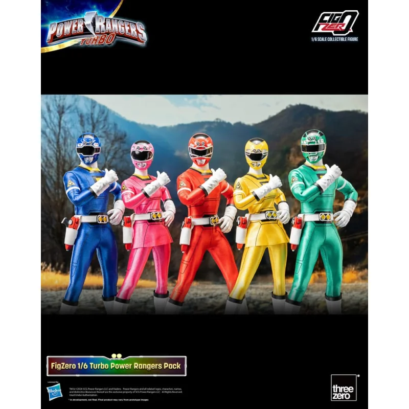 Power Rangers Turbo pack 5 FigZero figures 1/6 Turbo Power Rangers 30 cm Statuen