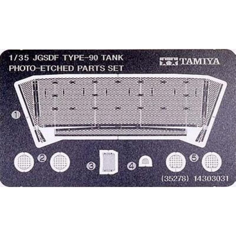 photoetched tank jap.type 90 1:35