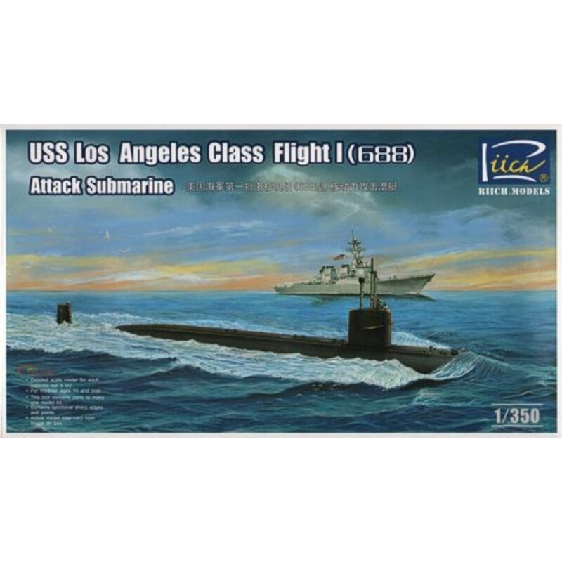 USS Los Angeles Klasse Flight I (688) Angriffs-U-Boot Modellbausatz