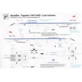 Tupolev Tu-144D Aeroflot Last scheme(für ICM kits)