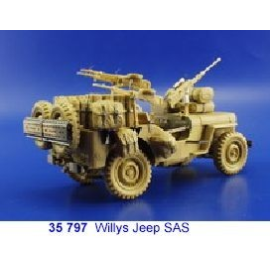 SAS Willys Jeep (für Tamiya TA35033 Bausätze)