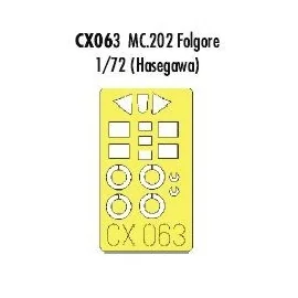 Macchi C.202 Folgore canopy fame and wheels etc (designed to be used with Hasegawa kits) (made from yellow Japanese produced Kab