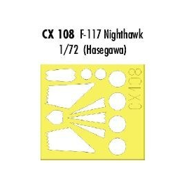 Lockheed F-117A Nighthawk (designed to be used with Hasegawa kits) (made from yellow Japanese produced Kabuki tape) Maskierungen