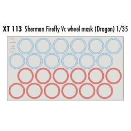 Sherman Firefly Vc Radmaske (für Bausätze von Dragon) Maskierungen für Militärfahrze