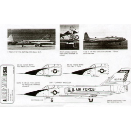 Decal Convair F-106A Delta Dart 191FIG Six Pack Michigan ANG Selfridge Air Force Base 