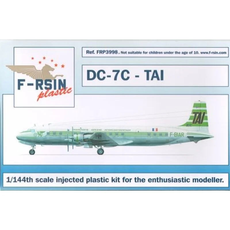 Douglas DC-7c. Abziehbilder T.A.I.