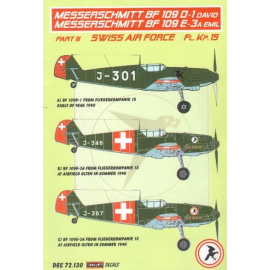Decal Messerschmitt Bf 109D-1 David Part III (Swiss Air Force) 