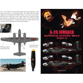 Decal Douglas A-26B Invader (2) 44-35423/L 'Dream Girl' 34th BS/17th BW; 44-35684/C 'Toni C II' 34th BS/ 17th BW. Both overall b