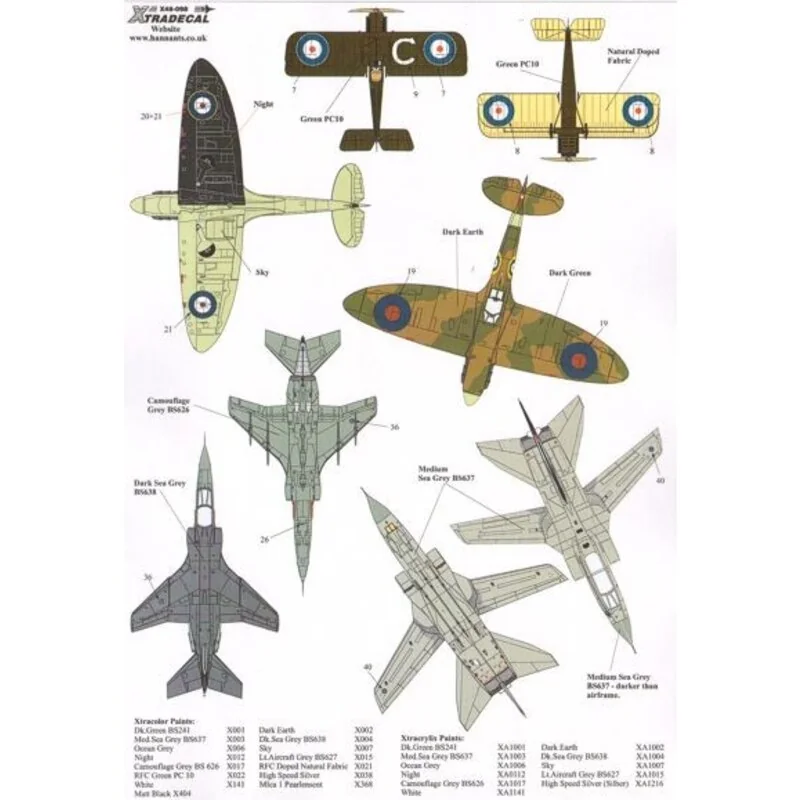 RAF History 41 Sqn Pt 1 (4) S.E.5a E3977/C Lt R.R.Barksdale St Omer 1918; Supermarine Spitfire Mk.IIA P7666 EB-Z Observer Corps