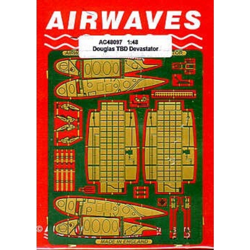 Douglas TBD Devastator Wingfold Cockpit etc (ausgelegt mit Monogramm und Revell-Kits verwendet werden) 1/48 - Airwaves C480