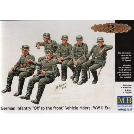 Deutsch Infanterie an die Front Fahrzeug Riders 1/35 - Master Box 35137 Modellbausatz