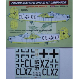 Decal Consolidated B -24G -10- NT Luftwaffedesigned mit Academy, Hasegawa und Minicraft Kits verwendet werden 