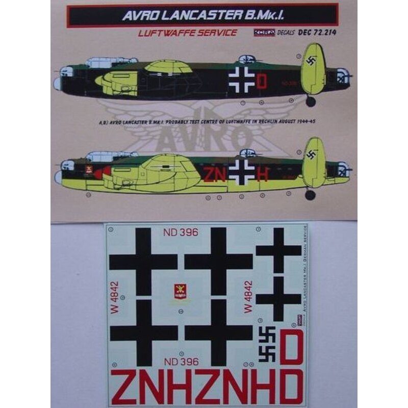 Avro Lancaster BMkI Luftwaffedesigned mit Airfix , Revell und Hasegawa Kits verwendet werden