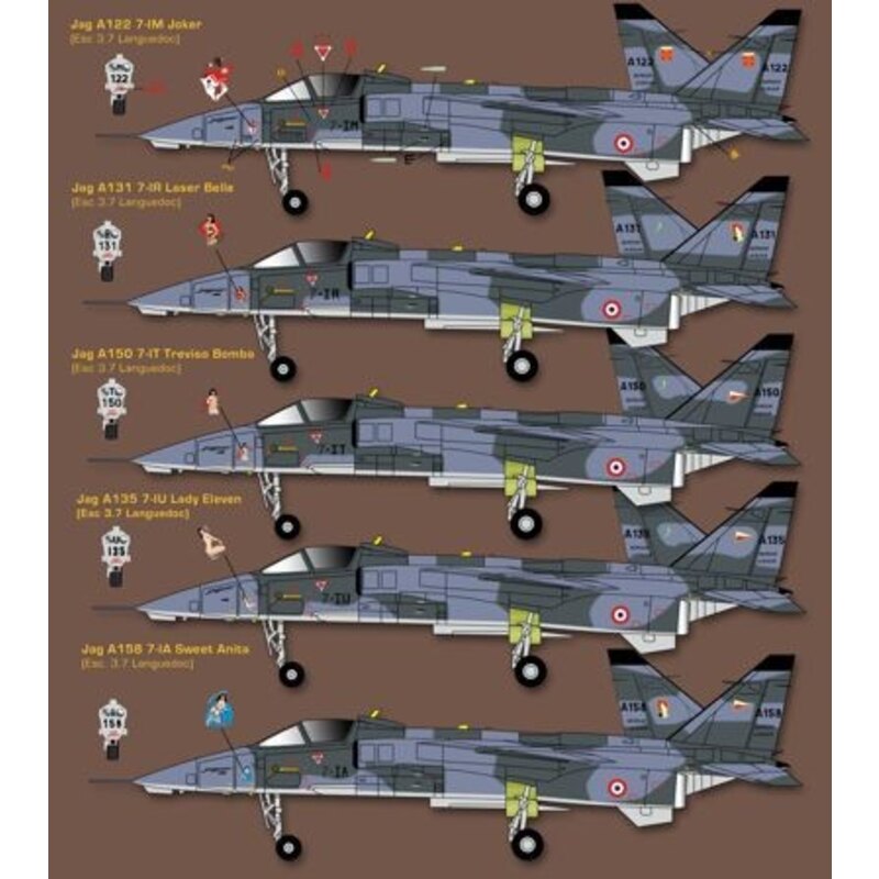 Französisch SEPECAT Jaguar mit Nasenkunst im Kosovo