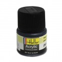  Schwarz Acryl, glänzend, glänzend, 12ml