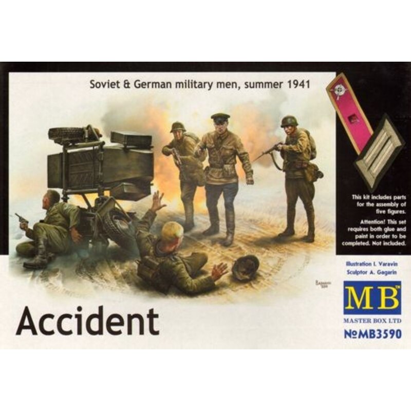 Unfall- Sowjet - Deutsches Militär - Sommer 1941