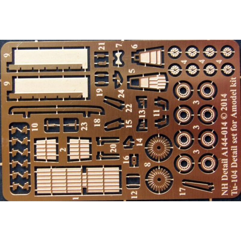 Tupolev TU- 104A -Detail -Set ( entwickelt, um mit einem Modell -Kits AMU14450 verwendet werden )