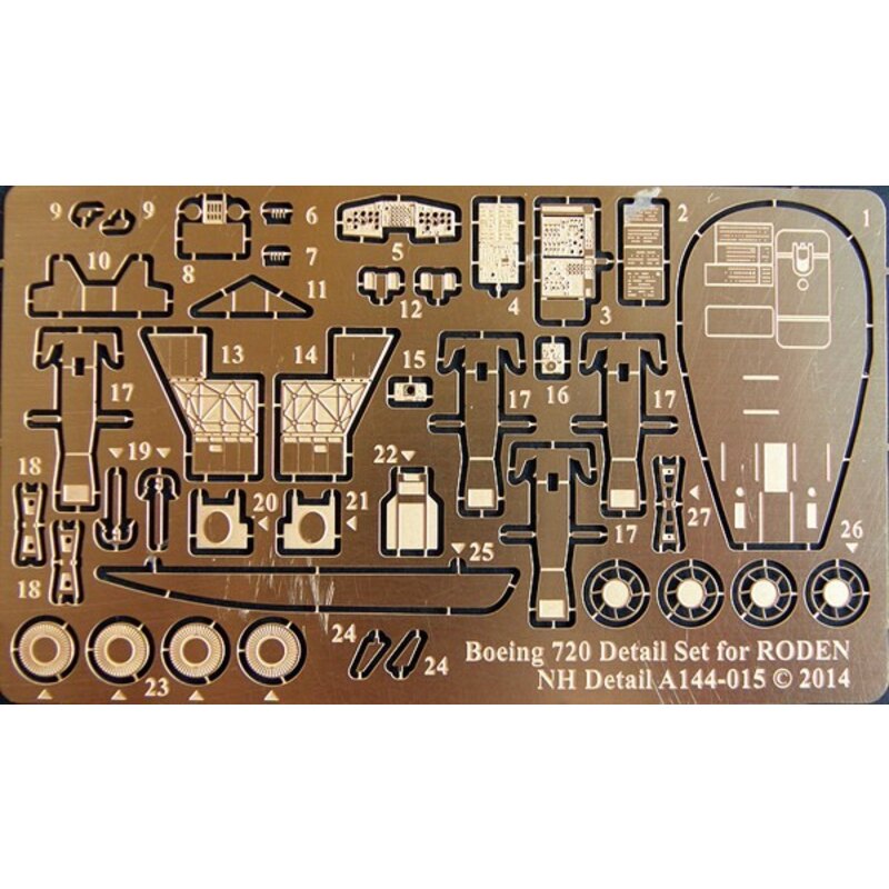 Boeing 720 -Detail -Set ( entwickelt, um mit Roden Kits verwendet werden ) [ ROD314 , ROD315 , ROD317 , ROD318 , ROD320 ]