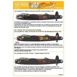 Decal Avro Lancaster B. III Phantom der Ruhr BQ-B EE139 100 Squadron Waltham 1944 - Avro Lancaster B. III Mickey The Moocher OF-