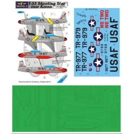 Lockheed T-33 Shooting über Korea (Lack Maske enthalten) (entworfen, um die Landwirtschaft mit Academy und Hobbycraft-Kits)