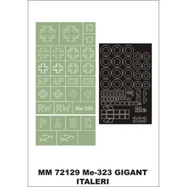 Messerschmitt Me 323 Gigant 1 Baldachin Masken (außen) + 2 Insignien Masken (so konzipiert, dass die Landwirtschaft mit Italeri 