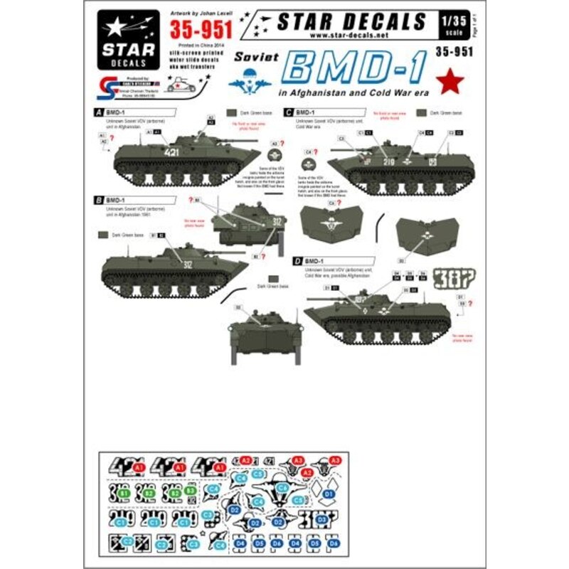 Sowjetrussischen BMD-1 Airborne Tank. Afghanistan und dem Kalten Krieg