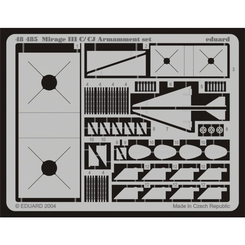 Dassault Mirage III Bewaffnung (für Eduard-Modelle)