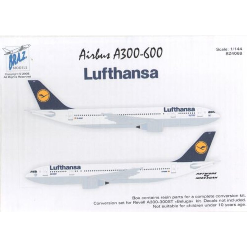 A300-600 Conv. Revell Beluga Lufthansa Decals