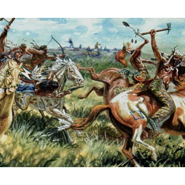 Sioux Inder zu Pferde (12 zu Pferde Figuren) Historische Figuren